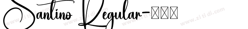 Santino Regular字体转换